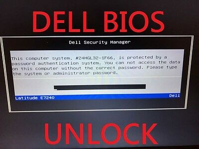 Dell bios master password